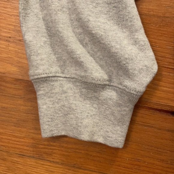 VTG Polo by Ralph Lauren Gray Sweatshirt Raised Felt Lettering USA Flag XL - Picture 11 of 15